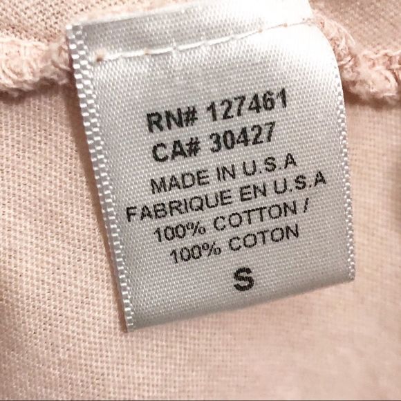 WILDFOX Blush Pink Tee with Stripe Bow Graphic on Front Tie Size S - Picture 6 of 9